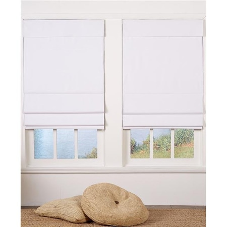 Safe Styles UBQ28X72WT Cordless Roman Shade44; White - 28 x 72 in.